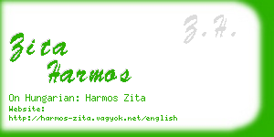 zita harmos business card